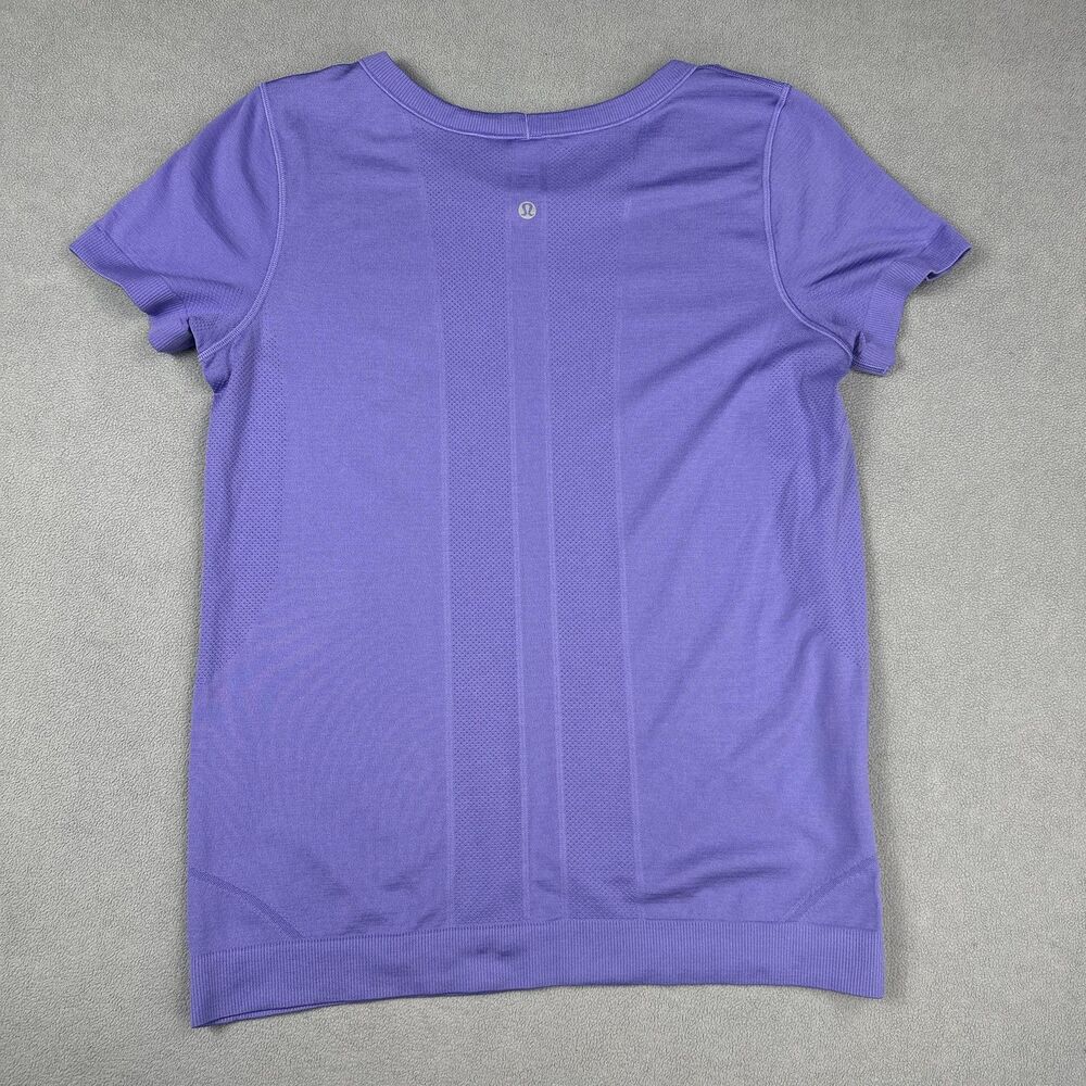 Lululemon Shirt Womens 8 Med Solar Purple Swiftly Tech SS Top Hip Length Running - Picture 4 of 6